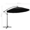 vidaXL Garden Umbrella Black Aluminum, Polyester Extra Large
