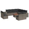 vidaXL Garden Sofa Set Grey