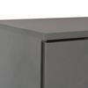 vidaXL Sideboard High Gloss Grey Engineered Wood Medium Sideboard