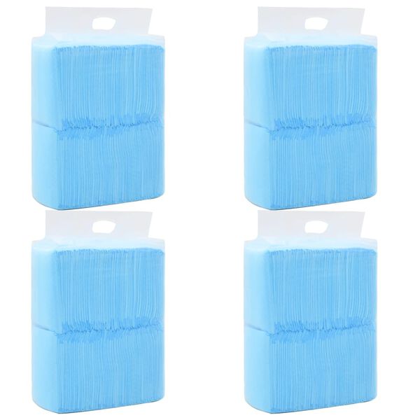 vidaXL Pet Training Pad Set of 400 Blue and white