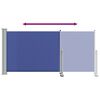 vidaXL Side Awning Blue Polyester fabric with PU coating and iron frame