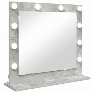 vidaXL Vanity Mirror with Mirror Concrete Grey 23.62 x 21.65 x 7.09 in