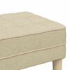 vidaXL Bench Cream 113 x 57 x 39 cm fabric