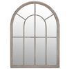 vidaXL Garden Mirror Sand Iron, glass 23.6x17.7 in Decorative Inlays