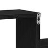 vidaXL Wall Shelf Black Oak 31.50 x 5.91 x 30.91 in Engineered Wood
