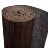 vidaXL Room Divider Bamboo Dark Brown 98.4"x65"