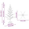 vidaXL Wooden Christmas Tree with Stand Natural 70.9" Solid pine wood