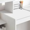 vidaXL Desk with Shelf White 39.37 x 15.75 x 35.43 in Engineered Wood