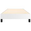 vidaXL Bed Frame White Faux leather, plywood, engineered wood Twin