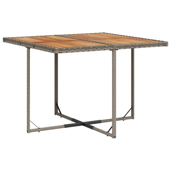 vidaXL Patio Dining Set Set of 8 Gray and Navy Blue