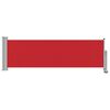 vidaXL Side Awning Red and grey