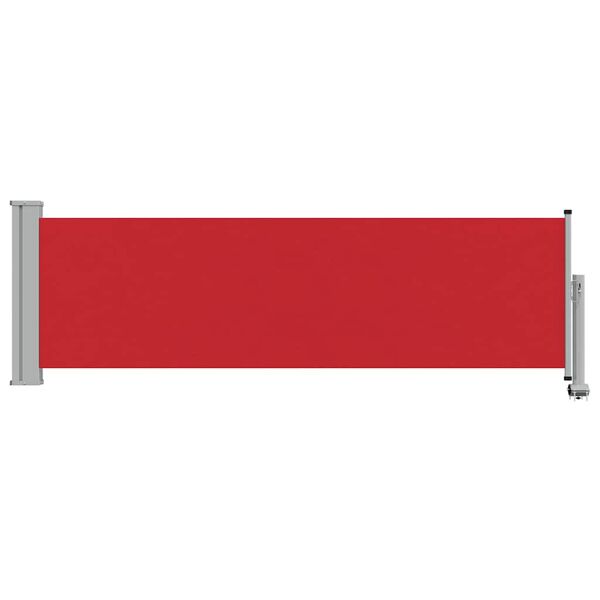 vidaXL Side Awning Red and grey