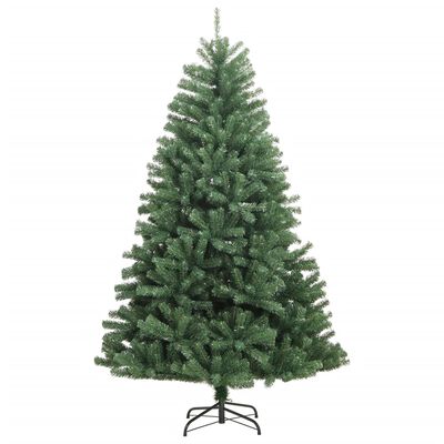 vidaXL Artificial Hinged Christmas Tree 150 LEDs & Ball Set 47.2"
