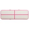 vidaXL Inflatable Gymnastics Mat with Pump 157.5x39.4x7.9" PVC Pink