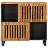 vidaXL Sideboard Brown Solid Acacia wood, steel Compact Sideboard