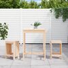 vidaXL Garden Bar Set Natural Solid pine wood Medium Minimalist