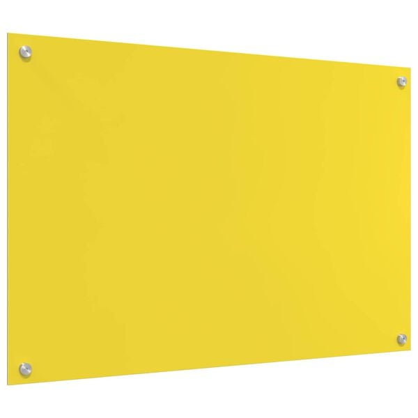 vidaXL Kitchen Backsplash Yellow 35.43 x 23.62 x 0.24 in