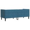 vidaXL Chesterfield Sofa with Bolsters 3-Seater Blue Velvet