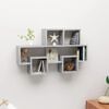 vidaXL Wall Shelf Concrete Grey Engineered Wood Medium Decorative Inlays