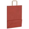 vidaXL Paper Bags 50 pcs with Handles Red 26x12x35 cm