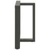 vidaXL Dining Table Leg Anthracite Powder-coated steel 31.5x13.8x28.7 in
