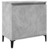 vidaXL Sink Cabinet Concrete gray Engineered wood, metal