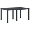 vidaXL Garden Dining Table Anthracite 59.06 x 39.37 x 28.74 in