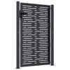 vidaXL Garden Gate Anthracite 39.4x59.1" Steel Square Design