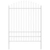 vidaXL Garden Fence 8 pcs White 66.93 x 88.58 in Powder-Coated Steel