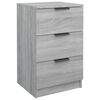 vidaXL Bedside Cabinet Set of 2 Grey Sonoma Engineered wood