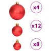 vidaXL Christmas Bauble Set of 100 Gold and Wine Red Polystyrene