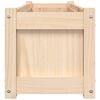 vidaXL Garden Planter Natural wood tone Solid pine wood Large