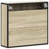 vidaXL Bathroom Mirror Cabinet Sonoma Oak Engineered Wood Medium