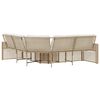 vidaXL Patio Sofa Beige, Cream White