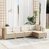 vidaXL Garden Sofa Set Beige, Cream White
