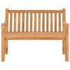 vidaXL Patio Bench with Cushion 47.2" Solid Teak Wood