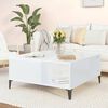 vidaXL Coffee Table High gloss white Engineered wood, metal Coffee Table
