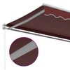 vidaXL Manual Retractable Awning Burgundy 157.5x118.1"