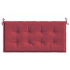vidaXL Patio Bench Cushion Wine Red 39.4x19.7x1.6" Oxford Fabric