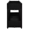 vidaXL Raised Bed Black Polypropylene 63.0 x 15.7 x 28.0 in Raised Bed