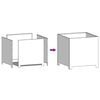 vidaXL Garden Planter Stainless Steel 19.7 in x 19.7 in x 19.7 in Durable
