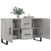 vidaXL Sideboard Concrete Gray Engineered wood, Metal
