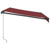 vidaXL Retractable Awning Burgundy
