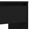 vidaXL Console Table Black oak Engineered wood 35.0 x 16.1 x 30.1 in