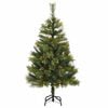 vidaXL Artificial Hinged Christmas Tree Green PVC 47.2 in Foldable