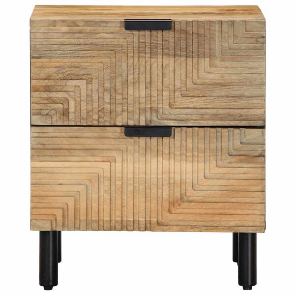 vidaXL Bedside Cabinet Mango desert brown