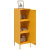 vidaXL Highboard Mustard Yellow Steel Medium Highboard Rectangular