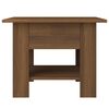 vidaXL Coffee Table Brown Oak Engineered Wood Medium Coffee Table
