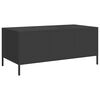 vidaXL Coffee Table Black Cold-rolled Steel Medium Coffee Table