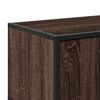 vidaXL TV Cabinet Brown Oak Engineered wood, metal Medium TV Cabinet